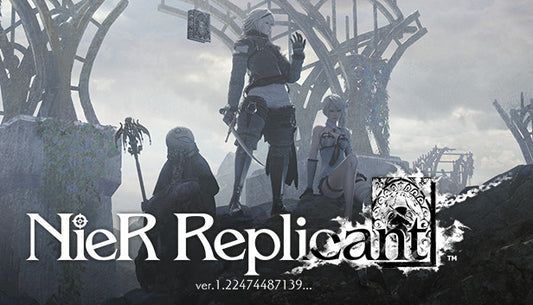 Official cover art for NieR Replicant ver.1.22474487139... featuring the main character against a ruined background.