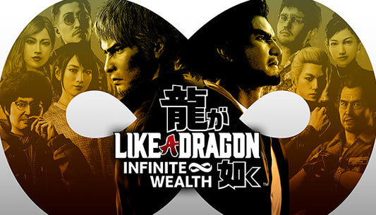Official cover art for the RPG Like a Dragon: Infinite Wealth featuring Kasuga Ichiban and Kazuma Kiryu.