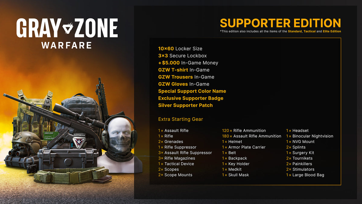 Gray Zone Warfare - Supporter Edition Upgrade PC Steam Key